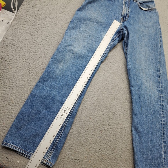 GAP Straight Jeans Mens 33x32 Blue Denim Easy Fit Streetwear Mid Rise Outdoor - Picture 5 of 8